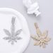 Fashion Maple Leaf Alloy Hip Hop Fried Dough Twists Chain Unisex Personalized Pattern Pendant Necklace_ipsvogv.com
