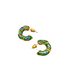 Compact C-shaped enamel glazed light luxury temperament, exquisite high-end personality, fashionable earrings, ear_ipsvogv.com