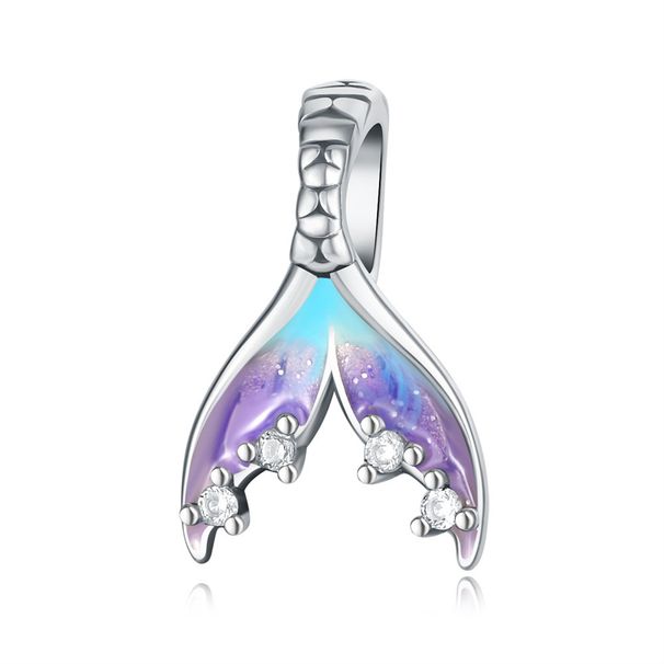 Women's Jewelry Original 925 Sterling Silver Ocean Style Turtle Shell Fishtail Pendant DIY Jewelry Accessories Bracelet String_ipsvogv.com