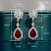 Cao Shi's Hot Selling Long Ear With Simulated Flower Droplet Shaped Earrings, Fashionable Temperament, Women's_ipsvogv.com