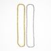5mm Stainless Steel Square Pearl Wrapped Chain Gold Necklace For Men And Women Vacuum Plated New YS2_ipsvogv.com