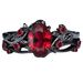 Three Heroes Red Spear Black Rose Branch Cross Pair Ring_ipsvogv.com