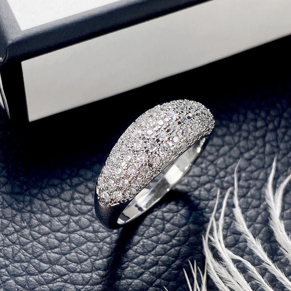 Cao Shi's New Accessories Are Light Luxury Style, Full Of Exquisite Zircon Inlaid Rings, Luxurious Banquet Socialite_ipsvogv.com