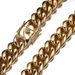 Men's Jewelry K Gold Cuban Chain Dragon Head Buckle Necklace Stainless Steel Titanium Steel Encryption_ipsvogv.com