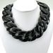 Black Vacuum Plating 316L Stainless Steel Width 32mm Very Heavy 40-55cm Big Necklace_ipsvogv.com