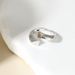 Silver trendy cross plain ring retro fashion female niche versatile popular temperament ring_ipsvogv.com