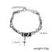 Dark Punk Hip-Hop Style Obsidian Wrapped Cross Men's Bracelet Personality Trendy Brand Sense Star Couple Jewelry_ipsvogv.com