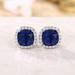 Cao Shi's New Classic Four Claw AAA Square Zircon Earrings_ipsvogv.com