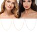 S Pure Silver Necklace, Bean Gold-plated Simple Layered Strap, Versatile Chain, Korean Version Temperament Collarbone_ipsvogv.com