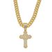 Hiphop Bundle Cross Pendant Full Diamond Cuban Chain Hip Hop Punk Style Jewelry_ipsvogv.com