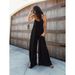 Women's Clothing Sexy V-neck halter loose jumpsuit home casual holiday style jumpsuit woman_ipsvogv.com