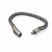 Minimalist Hip-Hop Men's Trend Stainless Round Polished Bracelet Titanium Steel Denim Blackened Reversible Chain_ipsvogv.com