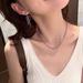 mud Summer Taro Girl Colorful Bead Zircon Pendant ! With White Crystal Collarbone Chain, Dreamy Purple Necklace Chain,_ipsvogv.com