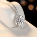 New Sterling Silver D Color Moissanite Fashionable Temperament Only Love 50 Points Pendant Versatile Clavicle Chain_ipsvogv.com