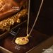 Monet Garden Oil Painting Necklace Baroque Natural Pearl Clavicle Chain New Chinese Style Ancient Style High End 2024 New_ipsvogv.com