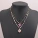 Double Layer Pearl With Bead Chain Bow Shell Other Accessories, Simple And Versatile Necklace_ipsvogv.com