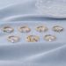 Bohemian 7-piece Set With Diamonds, Eight Pointed Stars, Moon Rings, Women's Wedding Festival Crystal Rings_ipsvogv.com