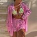 Women's Clothing sexy two-piece suit for women beach sunscreen shirt shorts suit_ipsvogv.com