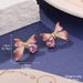 Flower Butterfly Earrings Fashion Earrings High End Color Design Earrings Enamel Color Drop Oil High End Summer New Style Women_ipsvogv.com