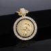 Unisex Diamond Studded Personalized Rotating Death Pendant Alloy Hip Hop Style Jewelry Can Rotate St. Jude Necklace_ipsvogv.com