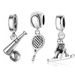 Women's Jewelry Sterling Silver Beaded Pendant Tennis Baseball Ski Skates Bracelet Diy Accessories Beads_ipsvogv.com