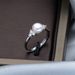 S925 Silver Women's Pearl Ring 6 7mm Round Bright Natural Freshwater Pearl Ring_ipsvogv.com