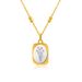 Magic Mirror Rose Flower Necklace - Stainless Steel Floral Pendant Jewelry For Women_ipsvogv.com