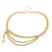 European And American Jewelry New Clothing Accessories Big Thick Chain Queen Head Pendant Personalized Versatile Waist Chain Spice Girl Decoration_ipsvogv.com