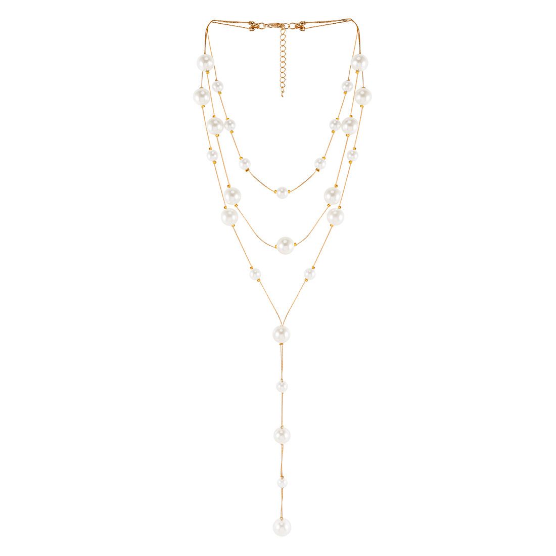 French Retro Long Tassel Pearl Necklace Female Fashion Temperament High End Necklace_ipsvogv.com