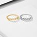 Women's Jewelry Light Luxury Niche Design Diamond Wheat Ear Sterling Silver Ring Cold Style High End Sense All Match Ring Bracelet_ipsvogv.com