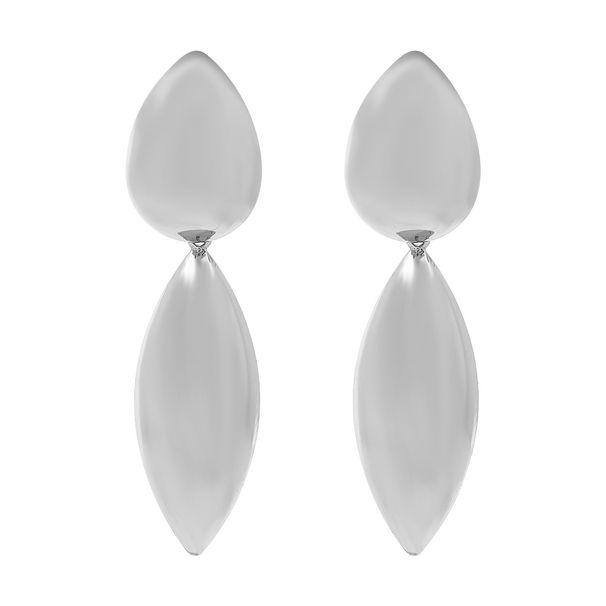 E13200 Fashion New Metal Geometric Smooth Water Drop Earrings, Personalized and Versatile Earrings_ipsvogv.com