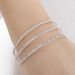 Women's Jewelry 3 Row Elastic Steel Wire Rhinestone Open Bracelet Simple Multi Layer Claw Chain Light Luxury Female Jewelry_ipsvogv.com