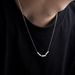 Bamboo titanium steel necklace for men and women, new Chinese style, no fading, versatile, high end small waist sweater chain, men's accessories_ipsvogv.com