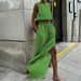 Women's Clothing all match slit slim solid color suit _ipsvogv.com