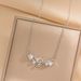 Tulip Delicate Unique Zircon Flower Necklace Delicate Light Luxury Inlaid White Stone Pendant French Clavicle Chain_ipsvogv.com