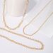 French Baroque temperament three piece set irregular metal necklace ins style necklace female niche design sense light luxury_ipsvogv.com