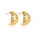 Women’s Jewelry Set Fashion High End Earrings Versatile Temperament Retro Earrings Geometric Inlaid Pearl Zircon Stainless Steel Earrings For Women_ipsvogv.com