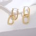Fashion geometric oval round earrings simple metal style advanced design sense atmospheric jewelry_ipsvogv.com