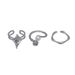Irregular Sweet Cool Pearl Ring, Women's Trendy Fashion Personality Three Piece Set, Niche Design, High-end Feeling,_ipsvogv.com
