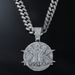 English letters KINGS full diamond pendant hip-hop Cuban chain accessory_ipsvogv.com
