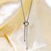 Stainless Steel Spring Snap Heart Shaped Versatile Electroplating Women's Tassel Necklace_ipsvogv.com