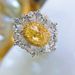 Luxurious Heavy Craft Design Sense Carat Large Pigeon Egg Ring With Full Inlay Synthetic Asscher Yellow Diamond Gemstone_ipsvogv.com