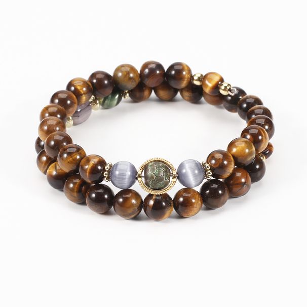 Special Ethnic Style Original Tasbiha Muslim Rosary 8 Cm Natural Eye Agate Bracelet_ipsvogv.com