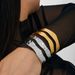 Gold Fashion Metallic Open Bracelet For Women Niche Design Minimalist Hollow Texture Jewelry_ipsvogv.com