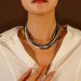 Fashion Ethnic Style Multi Layer Rice Bead Necklace Mixed Color Short Style Temperament Versatile Clavicle Chain Necklace_ipsvogv.com