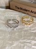 white Pearl Kr Zircon Suzyacc Exquisite Open Ring, Light Luxury, Niche Temperament, High-end Feel, Index Finger Ring , Luxury, Temperament, Feel,_ipsvogv.com