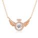 Angel smart necklace clavicle chain wings female niche design simple flying wing inlay gold-plated jewelry wholesale_ipsvogv.com
