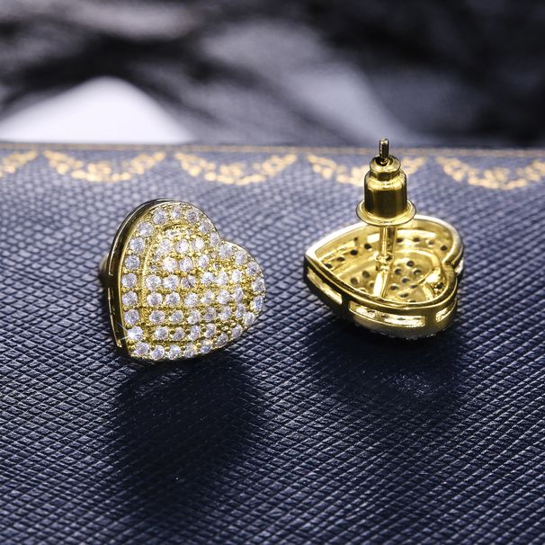 Cao Shi's new fashion ol micro inlaid zircon love women's Earrings wedding anniversary gift_ipsvogv.com