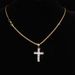 Cross Diamond Pendant Men's Rhinestone Hip Hop Necklace_ipsvogv.com