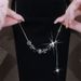 new Autumn 2024 And ! Winter Versatile Zircon Necklace For Women's Fashion, Light Luxury Design, Adjustable Tassel Sweater Fashion, Design,_ipsvogv.com